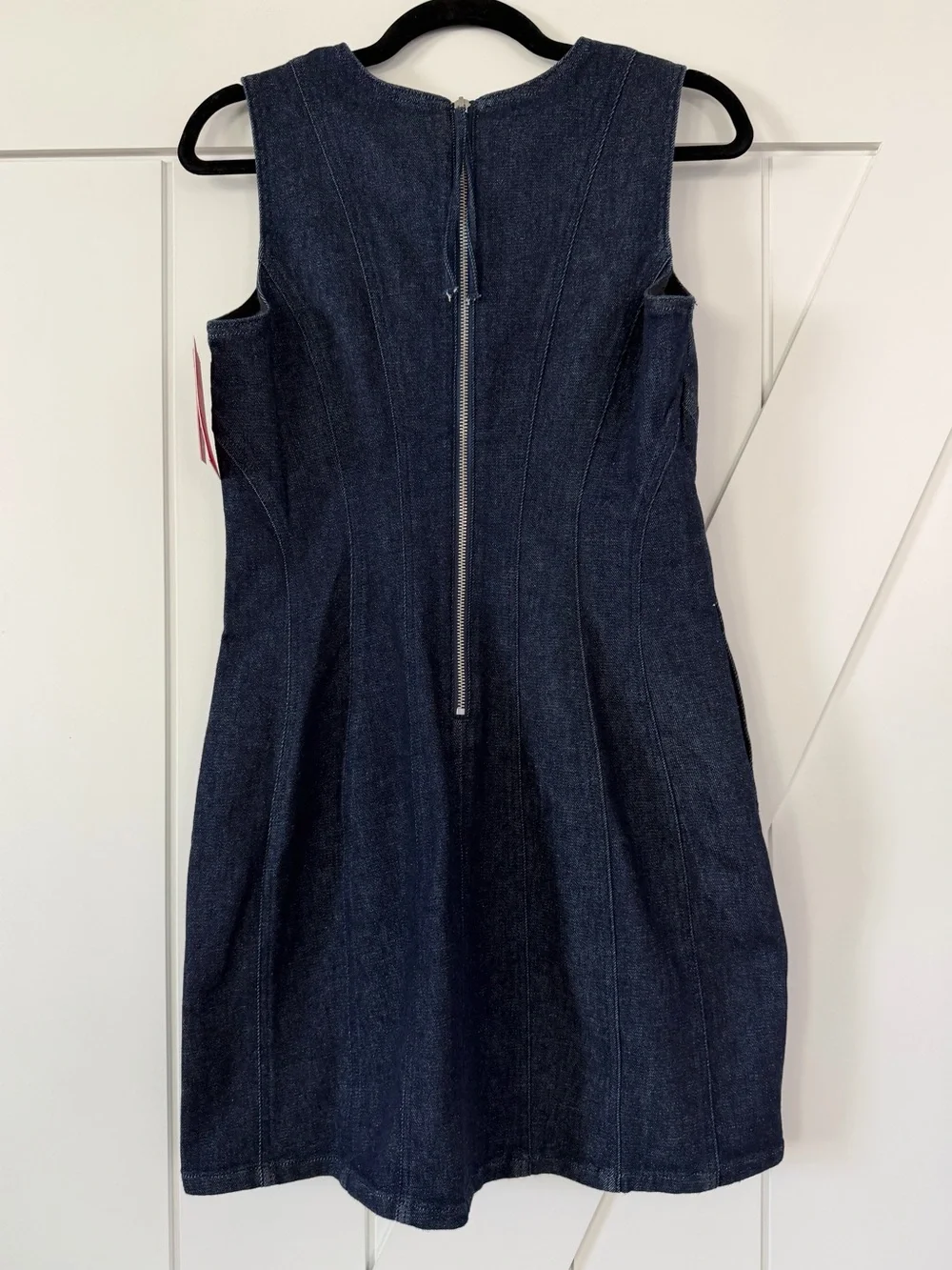 SPANX Denim Seamed Mini Dress